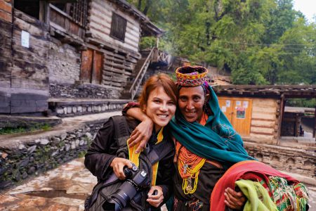 "Tourist at Kalash Valley with Hunza Explorers Pakistan 🇵🇰 #TravelPakistan" 🏞️📷